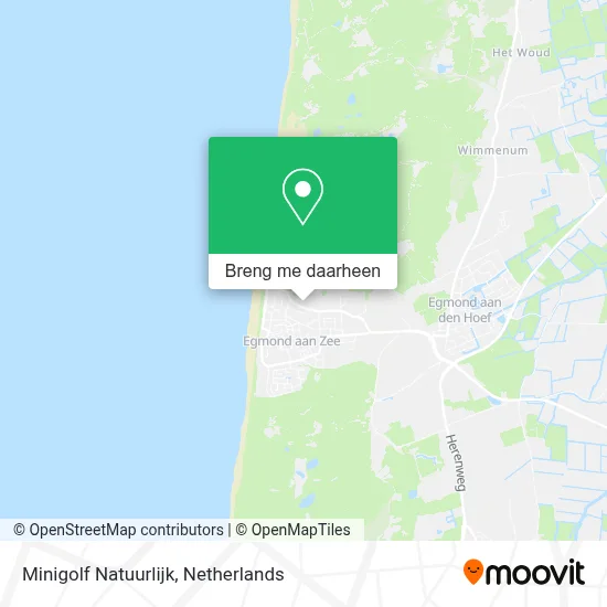 Minigolf Natuurlijk kaart