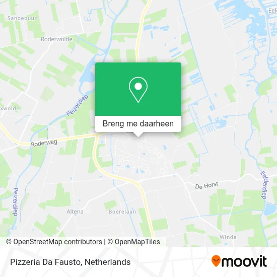 Pizzeria Da Fausto kaart