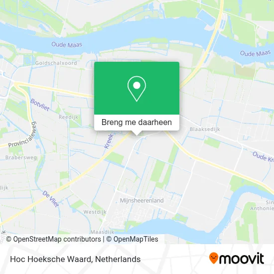 Hoc Hoeksche Waard kaart