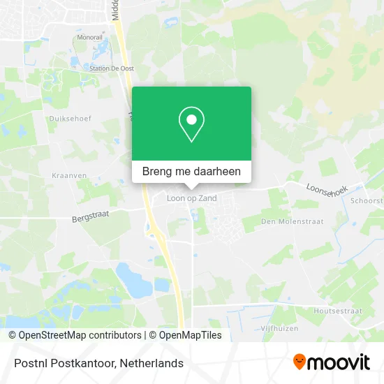 Postnl Postkantoor kaart
