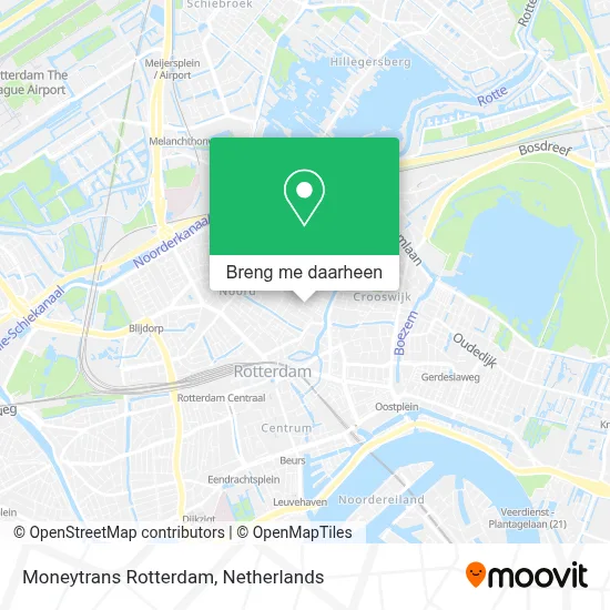 Moneytrans Rotterdam kaart
