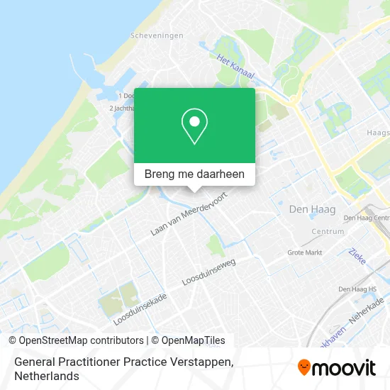 General Practitioner Practice Verstappen kaart
