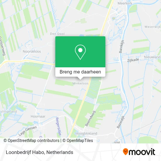 Loonbedrijf Habo kaart