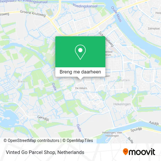 Vinted Go Parcel Shop kaart