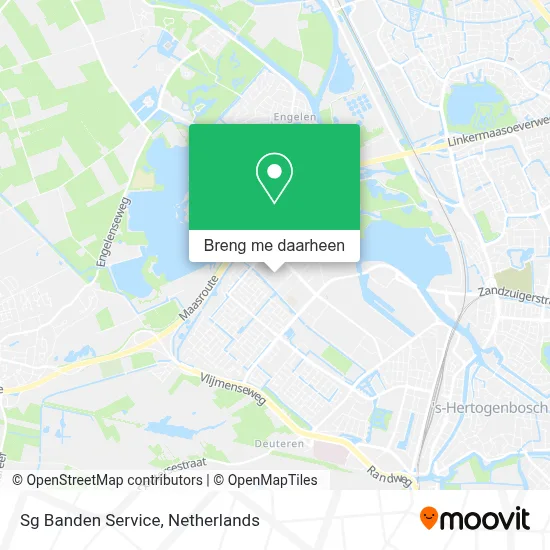 Sg Banden Service kaart