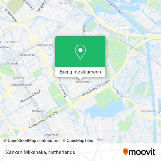 Xanxan Milkshake kaart