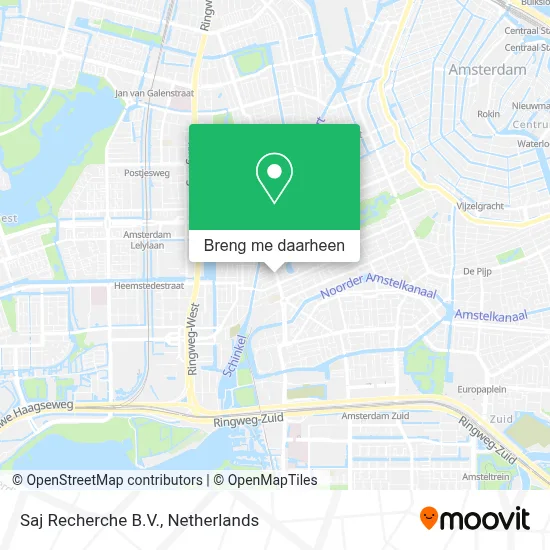 Saj Recherche B.V. kaart