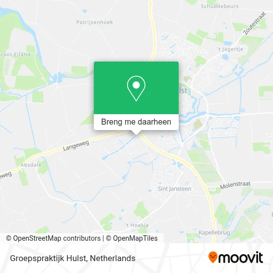 Groepspraktijk Hulst kaart