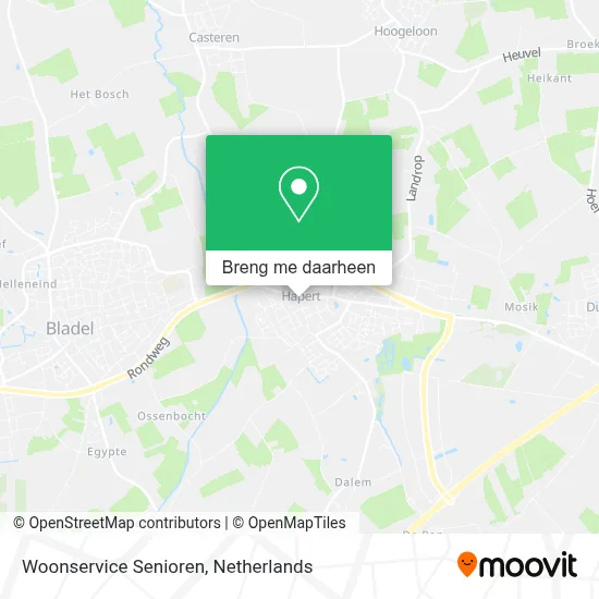 Woonservice Senioren kaart