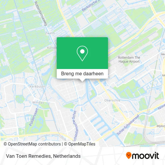Van Toen Remedies kaart