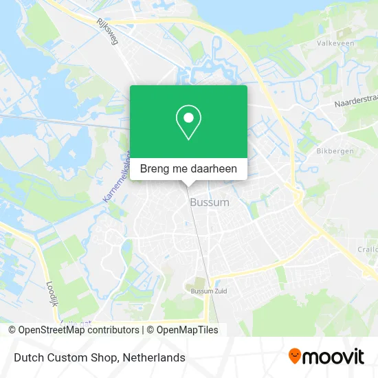 Dutch Custom Shop kaart