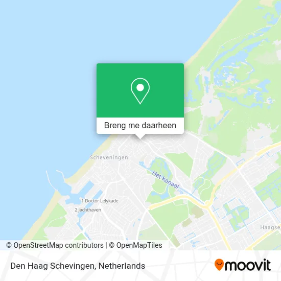 Den Haag Schevingen kaart