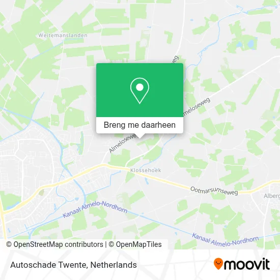 Autoschade Twente kaart