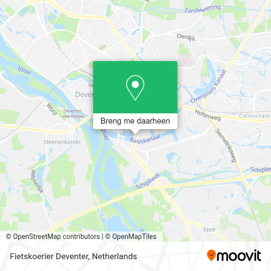Fietskoerier Deventer kaart