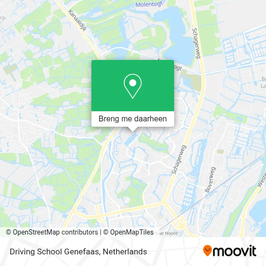 Driving School Genefaas kaart