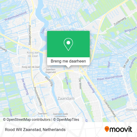 Rood Wit Zaanstad kaart