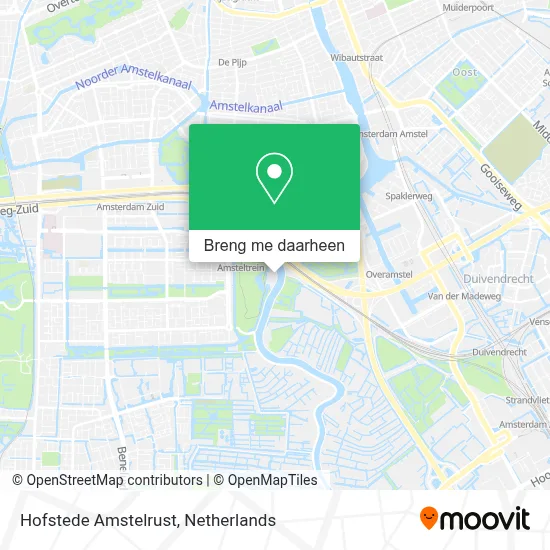 Hofstede Amstelrust kaart