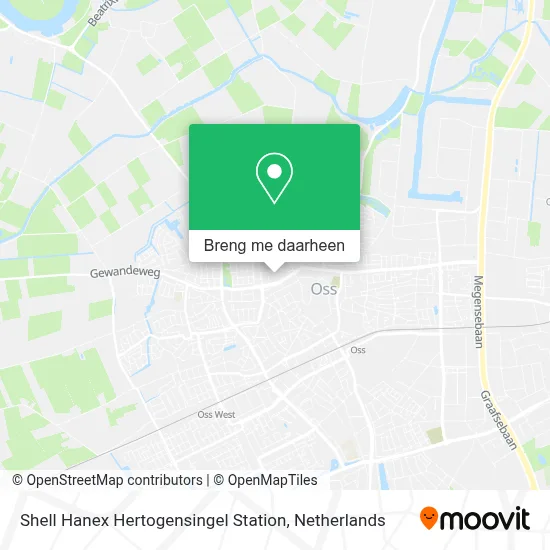 Shell Hanex Hertogensingel Station kaart