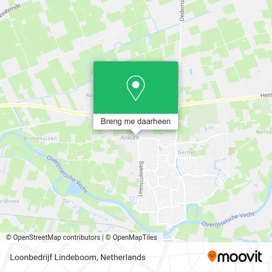 Loonbedrijf Lindeboom kaart