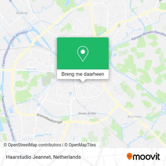 Haarstudio Jeannet kaart