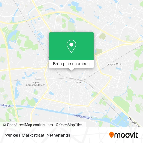 Winkels Marktstraat kaart