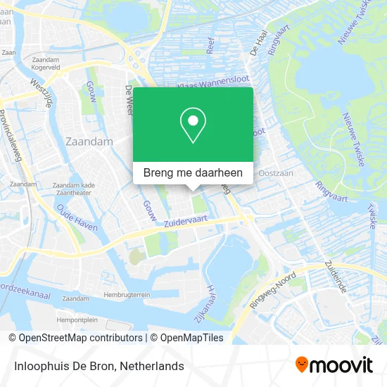 Inloophuis De Bron kaart