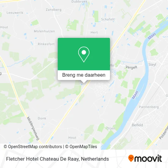 Fletcher Hotel Chateau De Raay kaart