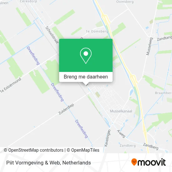 Piit Vormgeving & Web kaart