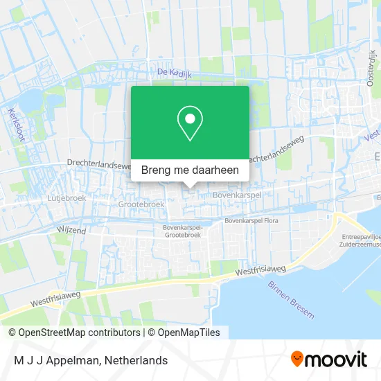 M J J Appelman kaart