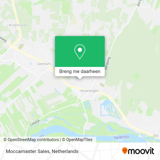 Moccamaster Sales kaart