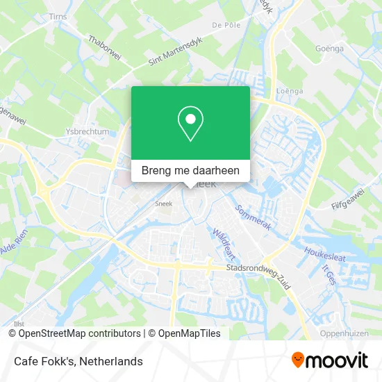 Cafe Fokk's kaart
