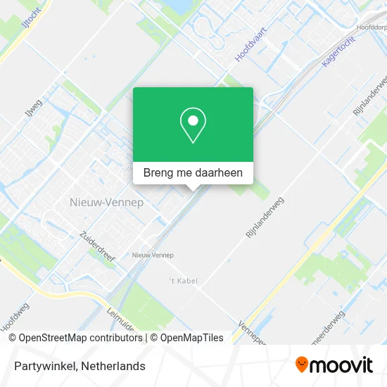 Partywinkel kaart