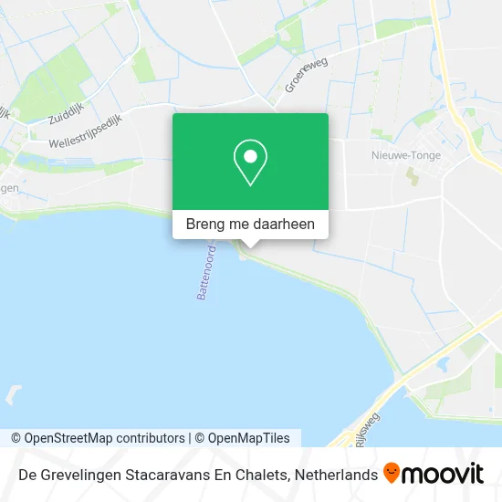 De Grevelingen Stacaravans En Chalets kaart