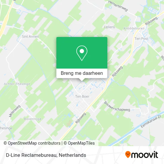 D-Line Reclamebureau kaart