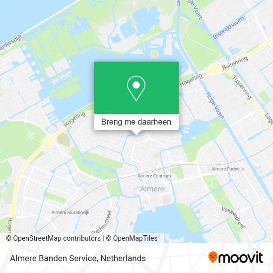Almere Banden Service kaart