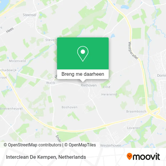 Interclean De Kempen kaart
