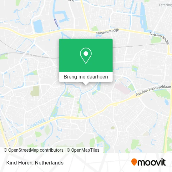 Kind Horen kaart