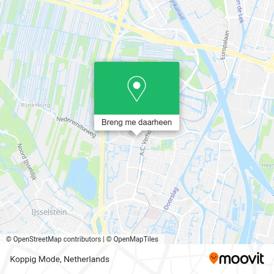 Koppig Mode kaart