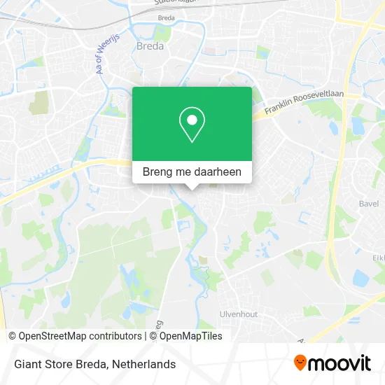 Giant Store Breda kaart