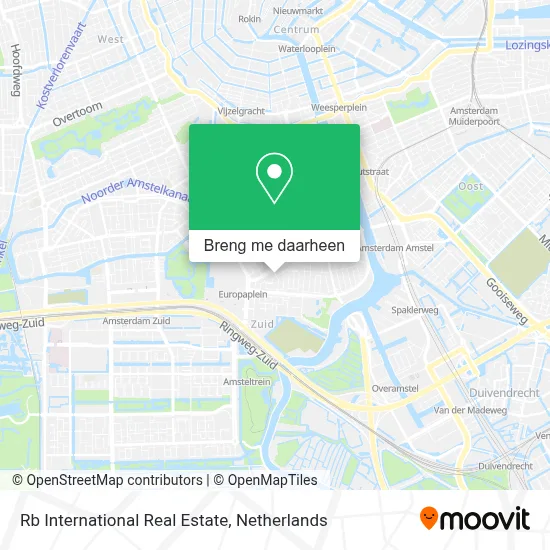 Rb International Real Estate kaart