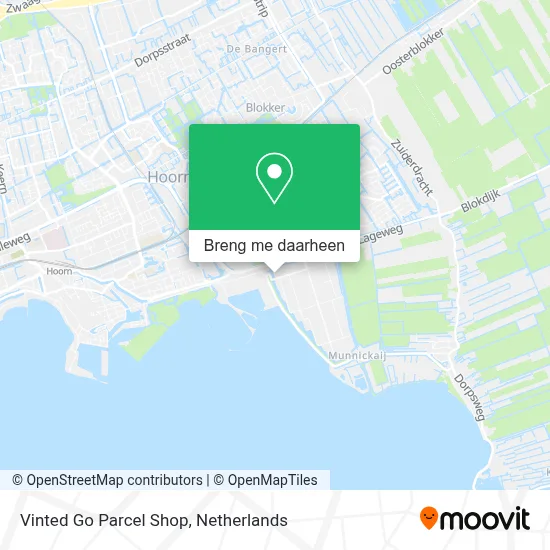 Vinted Go Parcel Shop kaart