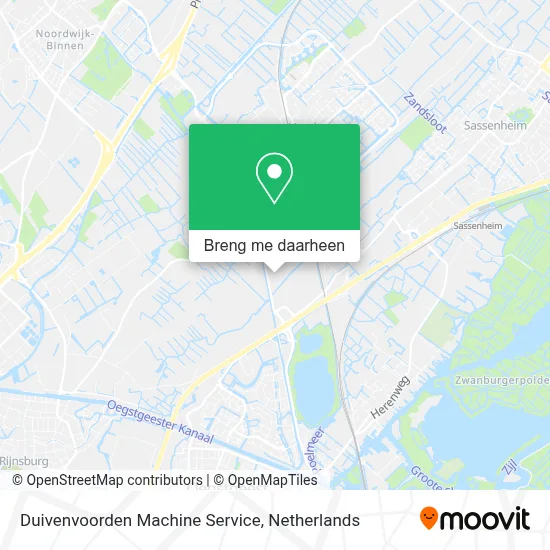 Duivenvoorden Machine Service kaart