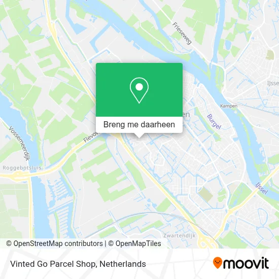 Vinted Go Parcel Shop kaart