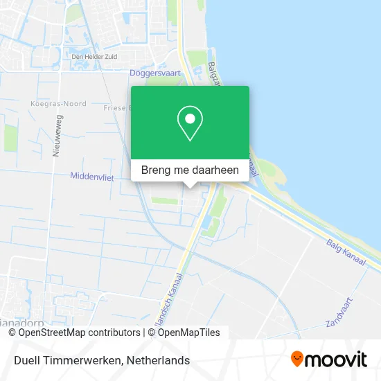 Duell Timmerwerken kaart