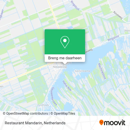 Restaurant Mandarin kaart