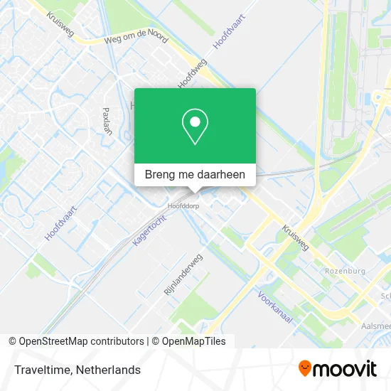 Traveltime kaart