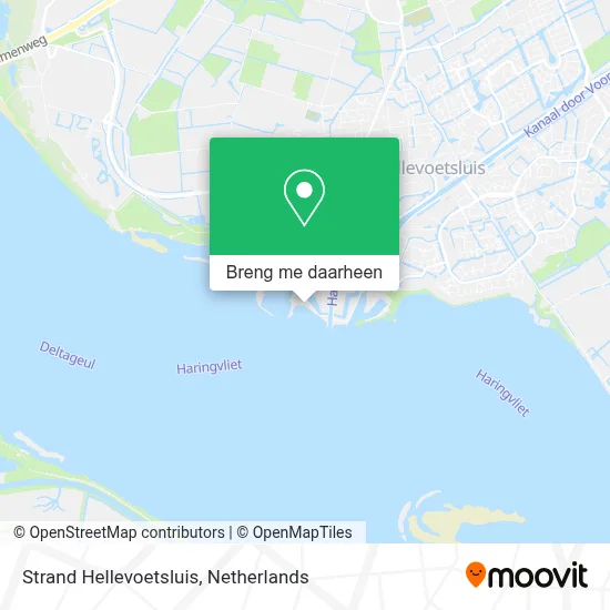 Strand Hellevoetsluis kaart