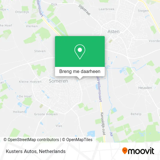 Kusters Autos kaart