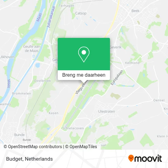 Budget kaart