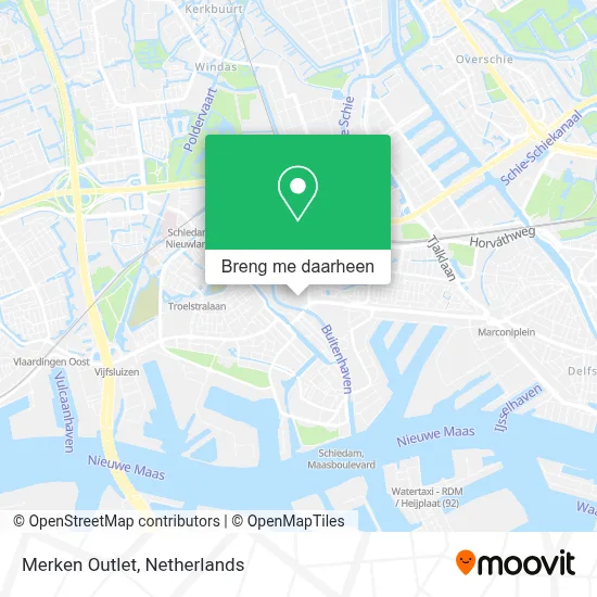 Merken Outlet kaart